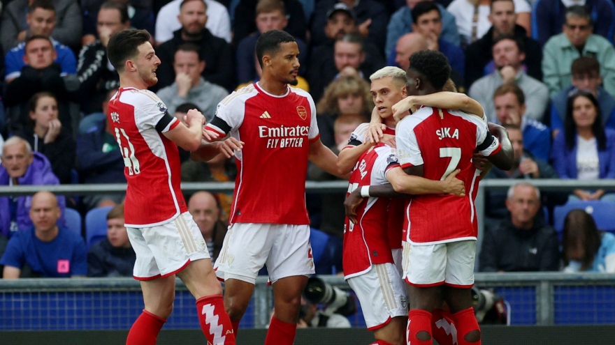 Kết quả Ngoại hạng Anh: Leandro Trossard giúp Arsenal hạ gục Everton