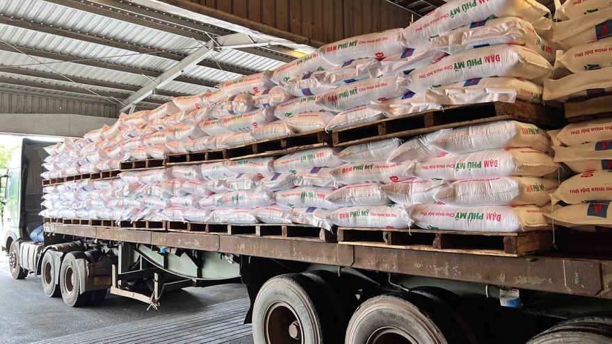 Lượng tiêu thụ phân bón Phú Mỹ tăng 12% so với cùng kỳ