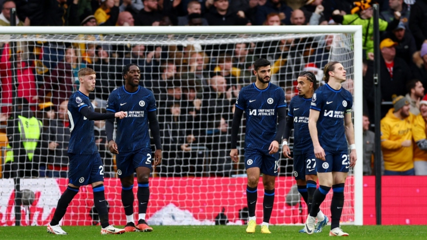 Kết quả vòng 18 Ngoại hạng Anh: Chelsea thua bẽ bàng trước Wolves