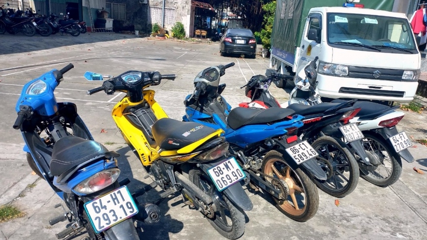 Nhóm đối tượng trộm hàng loạt xe máy ở Cần Thơ sa lưới