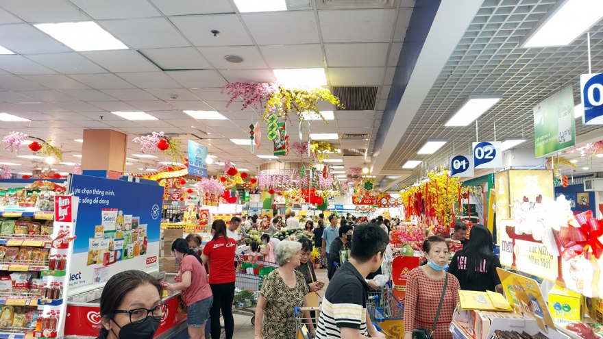 Lãnh đạo Bộ Công Thương kiểm tra phục vụ hàng Tết tại Co.opmart Lý Thường Kiệt