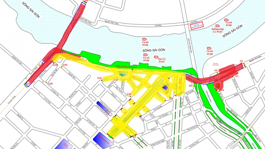 Cấm lưu thông nhiều tuyến đường và cầu tại TP.HCM để phục vụ bắn pháo hoa