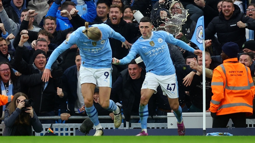 Haaland và Foden lập công, Man City lội ngược dòng thắng MU