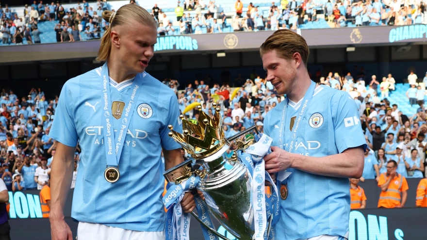 Vô địch Ngoại hạng Anh 4 lần liên tiếp: Man City khẳng định đẳng cấp khác biệt