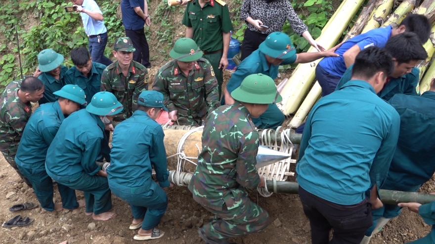 Hủy nổ thành công quả bom nặng 340 kg