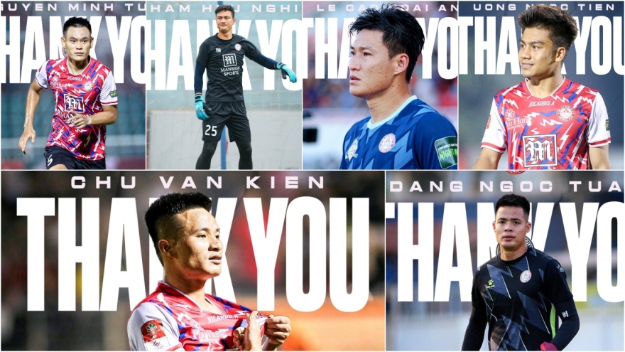 Chuyển nhượng V-League mới nhất: CLB TP.HCM chia tay một loạt cầu thủ