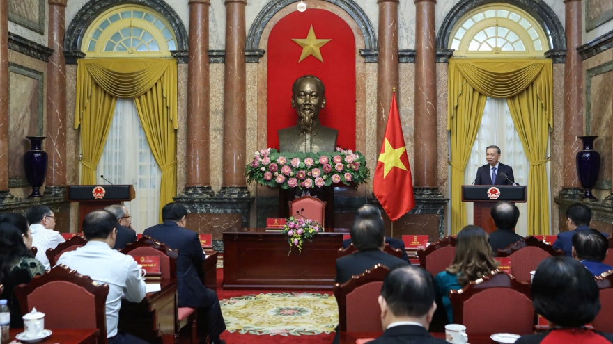 Tổng Bí thư, Chủ tịch nước Tô Lâm gặp mặt đoàn đại biểu Hiệp hội Doanh nghiệp nhỏ và vừa Việt Nam