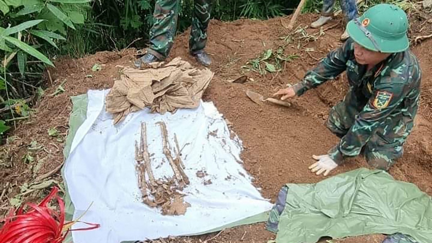 Quy tập hài cốt liệt sỹ tại huyện Tu Mơ Rông, tỉnh Kon Tum