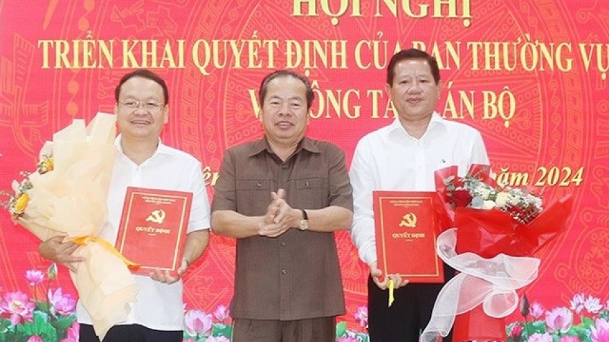 Kiên Giang bổ nhiệm Chánh Văn phòng Tỉnh ủy, Phó Trưởng Ban Nội chính Tỉnh ủy