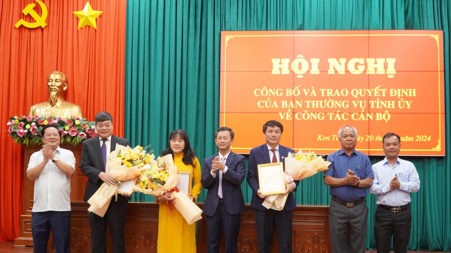 Kon Tum điều động, phân công 3 Ủy viên Ban Thường vụ Tỉnh ủy