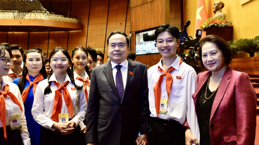 Chủ tịch Quốc hội Trần Thanh Mẫn dự Phiên họp giả định Quốc hội trẻ em lần thứ 2