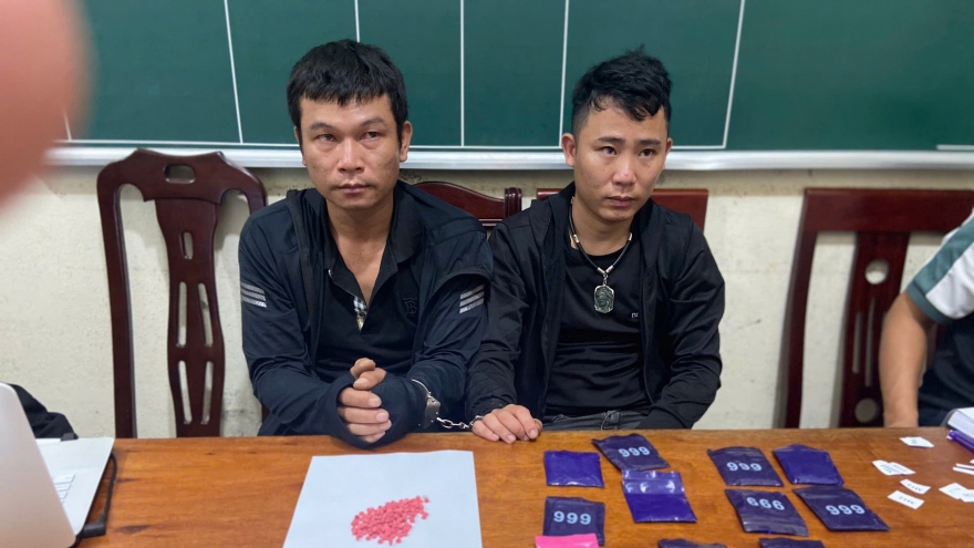 Bắt giữ nhóm đối tượng mang theo 3.400 viên ma tuý ở Nghệ An