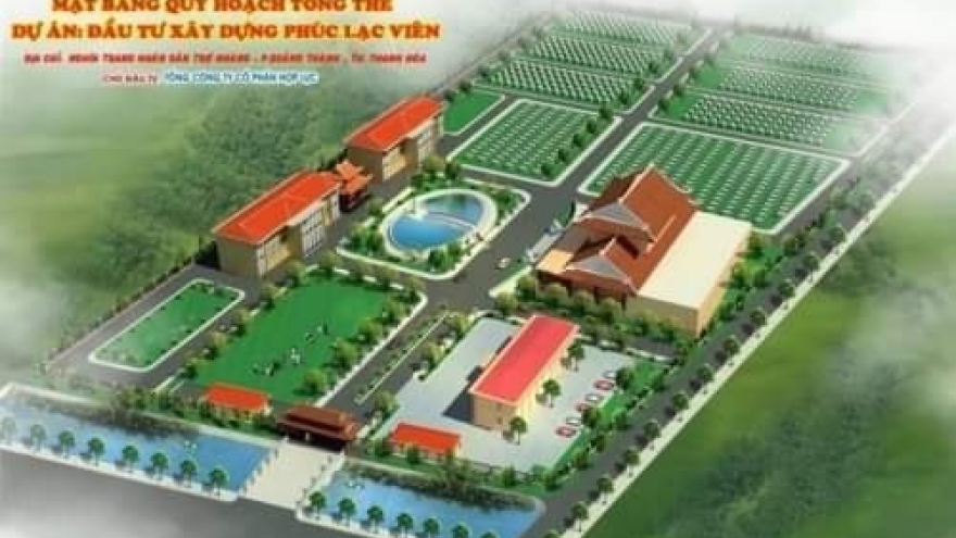 Nghệ An chấm dứt Dự án Công viên nghĩa trang khoảng 465 tỷ đồng