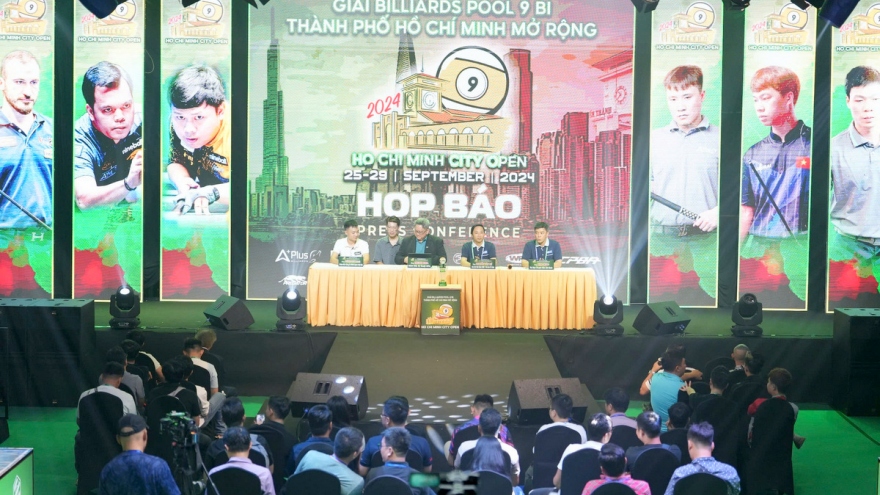 "Cao thủ" thế giới hội tụ ở giải Billiards Pool 9 bi TP.HCM mở rộng 2024