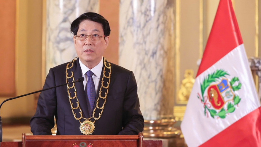 Chủ tịch nước Lương Cường được nhận phần thưởng cao quý của Nhà nước Peru