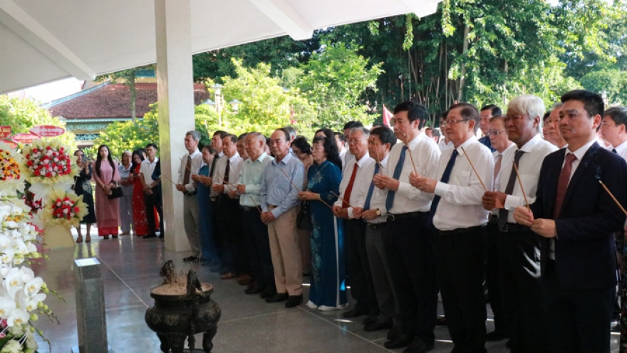 Đồng Tháp tổ chức lễ giỗ lần thứ 95 của cụ Phó bảng Nguyễn Sinh Sắc