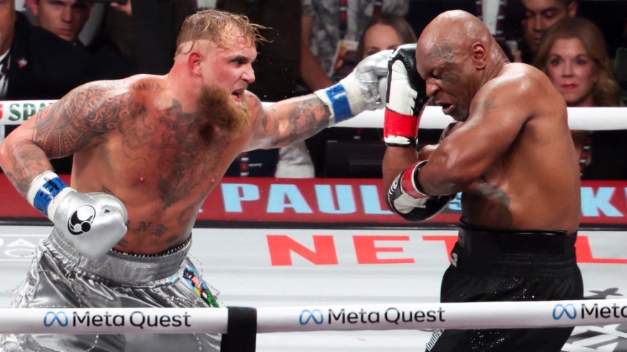 Jake Paul kiếm 40 triệu USD sau khi đánh bại Mike Tyson