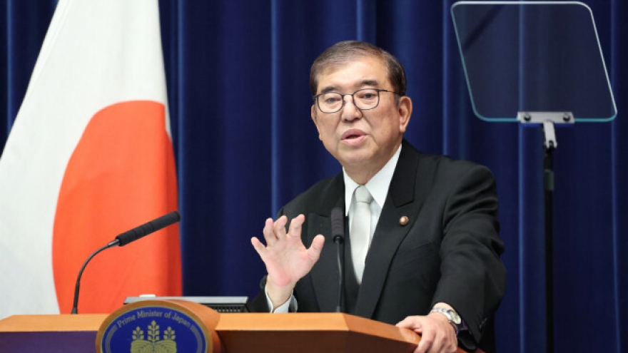 Thủ tướng Nhật Bản họp báo công bố nội các mới