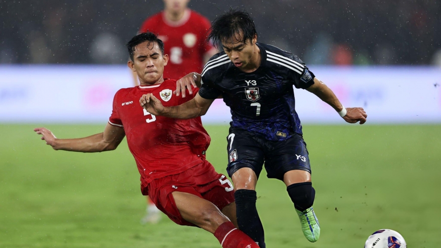 Kết quả vòng loại World Cup 2026: Indonesia thua Nhật Bản 0-4