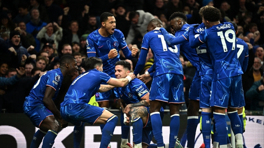 Kết quả vòng 15 Ngoại hạng Anh: Chelsea ngược dòng kịch tính thắng Tottenham