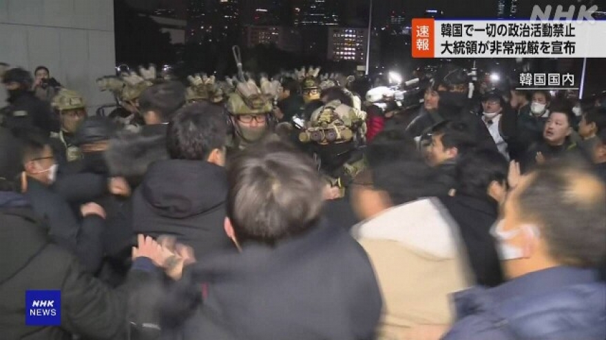 Tình hình Hàn Quốc xấu đi nhanh chóng sau lệnh giới nghiêm của tổng thống