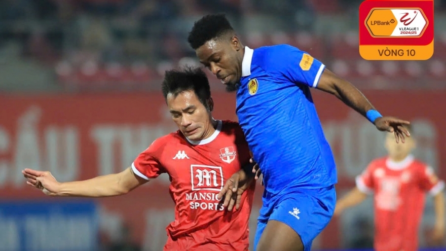 Kết quả vòng 10 V-League 24/25: Hải Phòng thua đau Quảng Nam