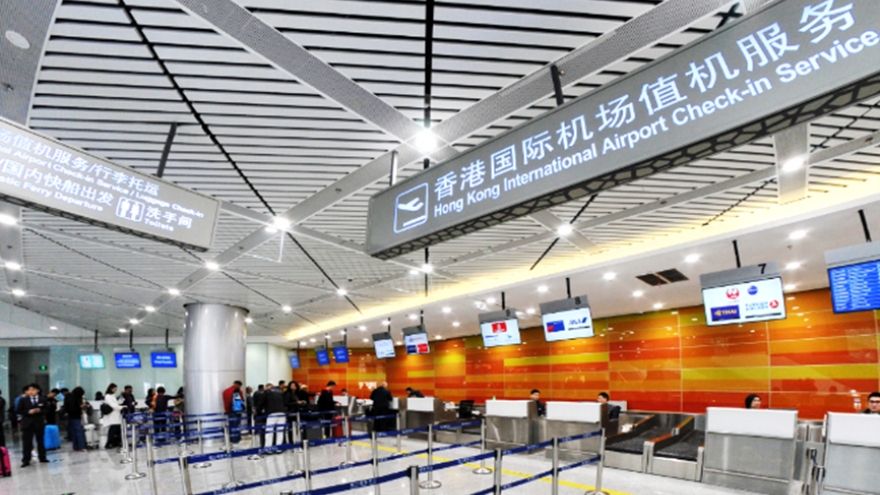 Vietnam Airlines sẽ check-in thẳng các chuyến bay quá cảnh tại Hong Kong