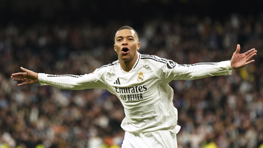 Mbappe rực sáng, Real Madrid thắng đậm Las Palmas để dẫn đầu La Liga