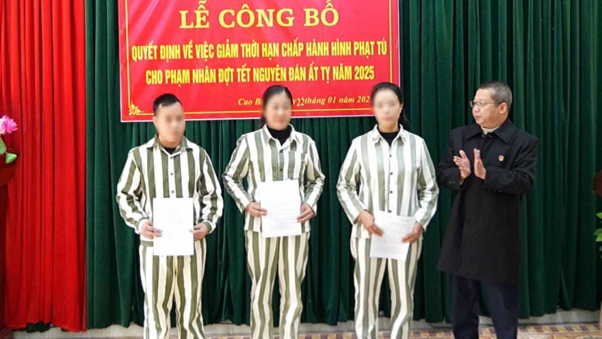 Cao Bằng công bố giảm án cho phạm nhân dịp Tết Nguyên đán Ất Tỵ 2025
