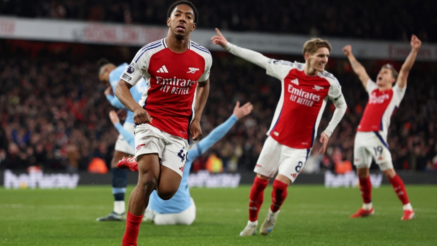 Kết quả vòng 24 Ngoại hạng Anh: Arsenal thắng hủy diệt Man City