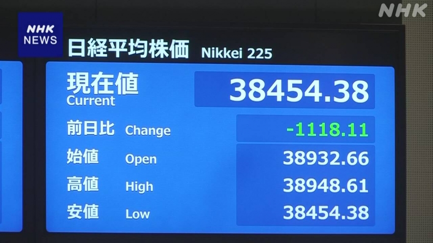 Mỹ tăng thuế nhập khẩu, giá cổ phiếu Nhật Bản giảm sâu kỷ lục