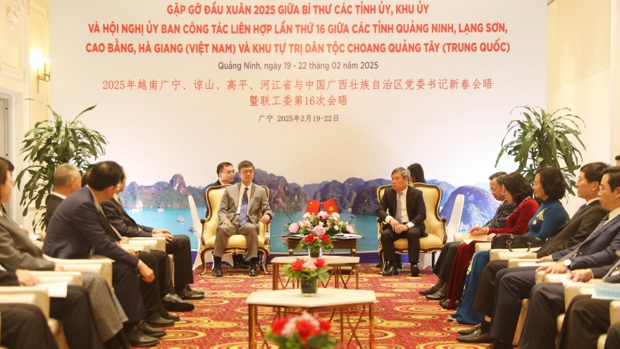 Bí thư Quảng Ninh hội kiến Bí thư Khu ủy Quảng Tây