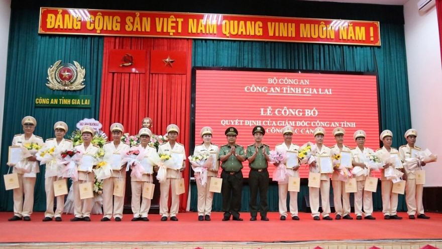 23 cán bộ cấp phòng Công an tỉnh Gia Lai nghỉ hưu trước tuổi