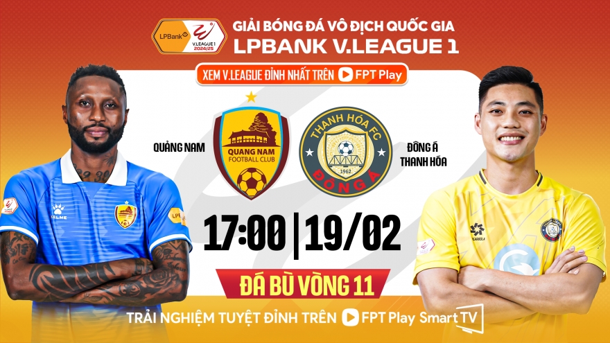 Lịch thi đấu bù vòng 11 V-League 2024/2025: Thanh Hóa vô địch lượt đi?