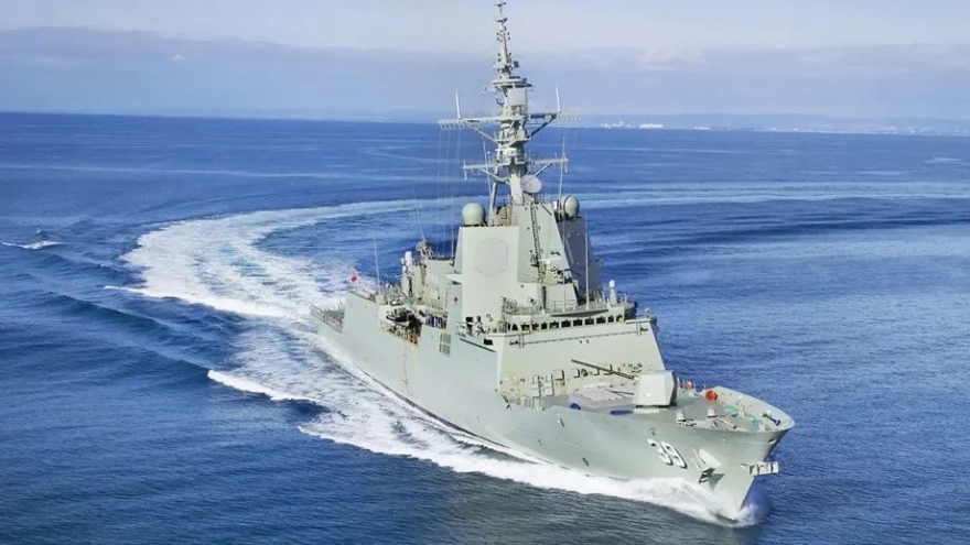 Australia cử tàu khu trục tham gia tập trận ở Indonesia
