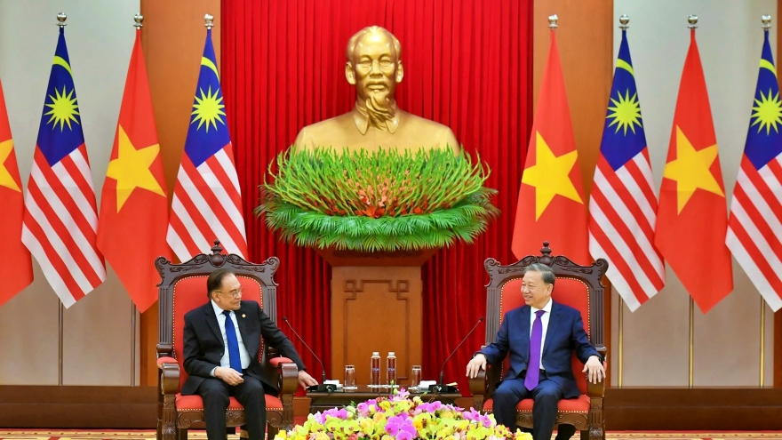 Tổng Bí thư Tô Lâm tiếp Thủ tướng Malaysia Anwar Ibrahim
