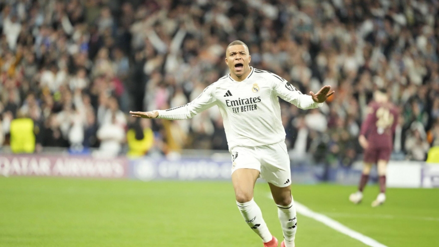 Kết quả Cúp C1 châu Âu hôm nay 20/2: Mbappe thăng hoa, Real thắng dễ Man City