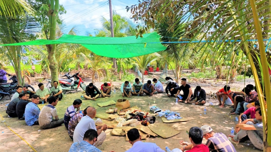 Triệt xóa tụ điểm đá gà ăn tiền qui mô lớn tại Hậu Giang