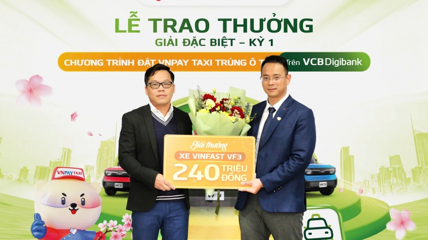 Đã có khách hàng trúng ôtô VinFast khi đặt taxi qua VCB Digibank