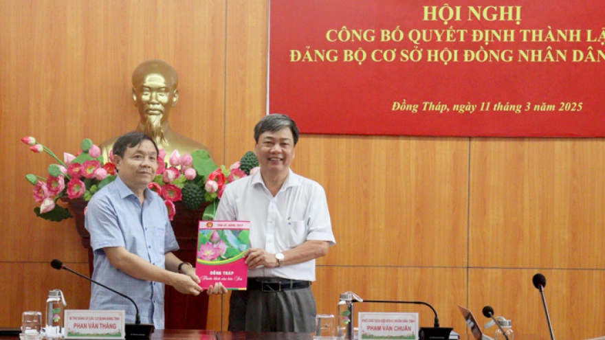 Đồng Tháp công bố thành lập Đảng bộ cơ sở Hội đồng Nhân dân tỉnh