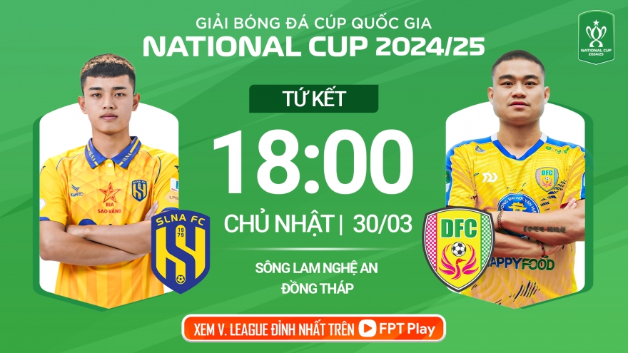 Lịch thi đấu bóng đá Việt Nam hôm nay 30/3