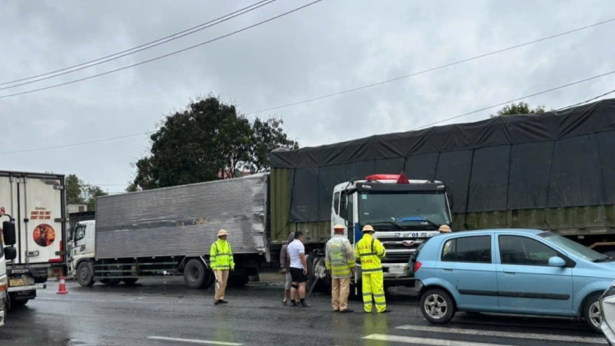 Tai nạn giao thông liên hoàn trên Quốc lộ 1A qua Quảng Bình