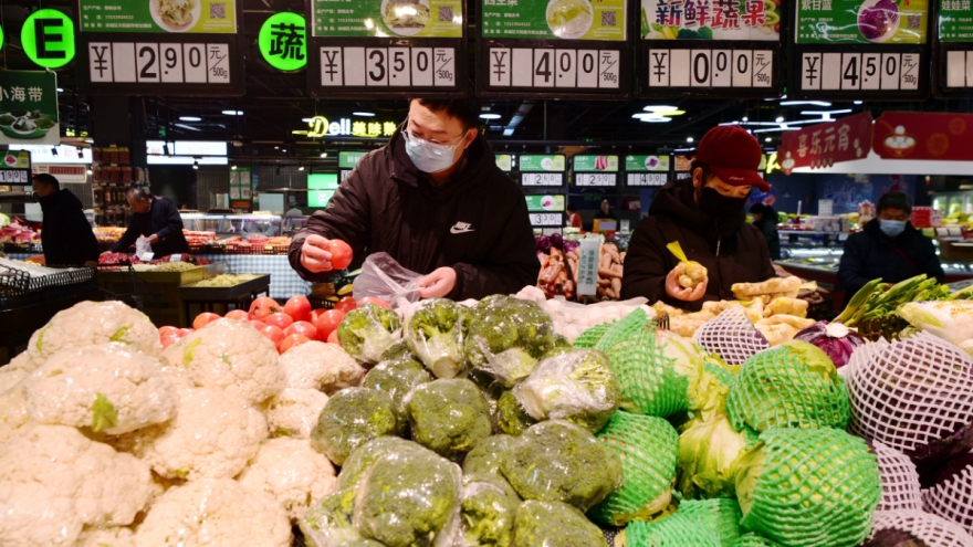 Chỉ số giá tiêu dùng Trung Quốc lại giảm sau hơn 1 năm