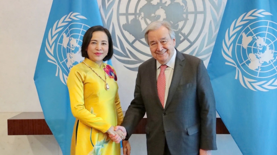 Phó Chủ tịch Quốc hội Nguyễn Thị Thanh gặp Tổng Thư ký Liên Hợp Quốc