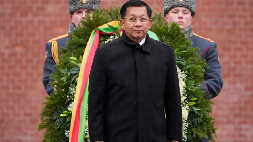 Thống tướng Myanmar thăm Nga lần thứ 4 kể từ chính biến 2021