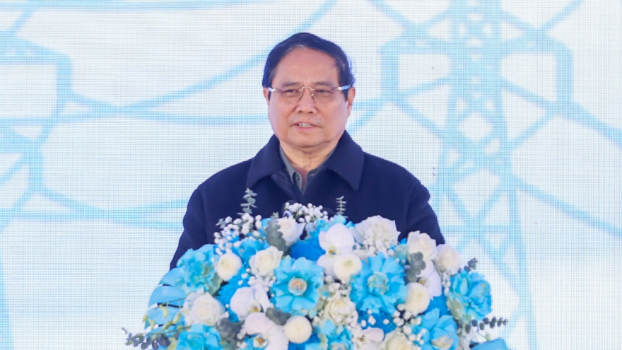 Thủ tướng dự lễ khởi công đường dây tải điện 500 kV Lào Cai - Vĩnh Yên