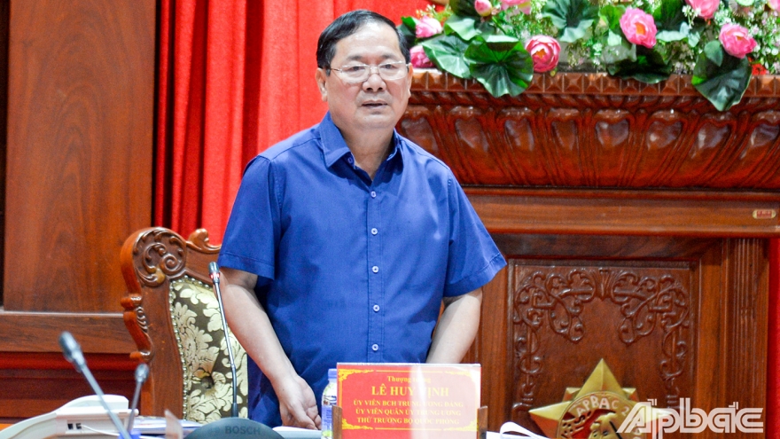 Đoàn kiểm tra của Bộ Chính trị làm việc với Tỉnh ủy Tiền Giang