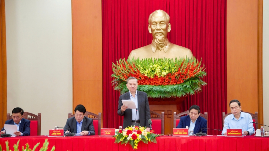 Tổng Bí thư Tô Lâm chủ trì cuộc họp Tiểu ban Văn kiện Đại hội XIV của Đảng