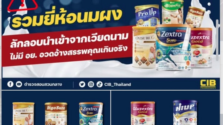 Cảnh sát Thái Lan từng cảnh báo về sữa bột nhập lậu từ Việt Nam