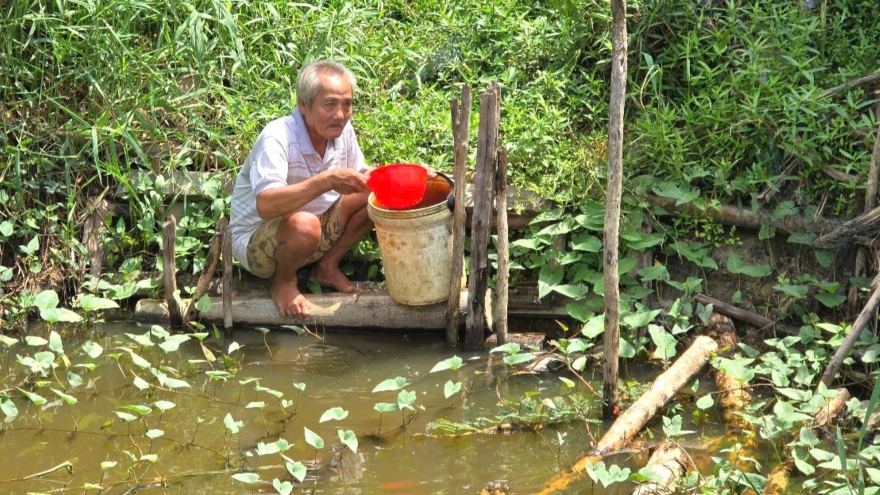 Cà Mau: Còn hơn 1.300 hộ dân thiếu nước sinh hoạt mùa khô